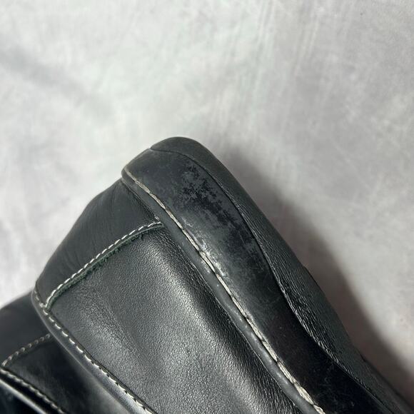 BOC Born Concept Shoes Loafers Women 8.5 Black Leather Comfort Stable Travel - Picture 6 of 8